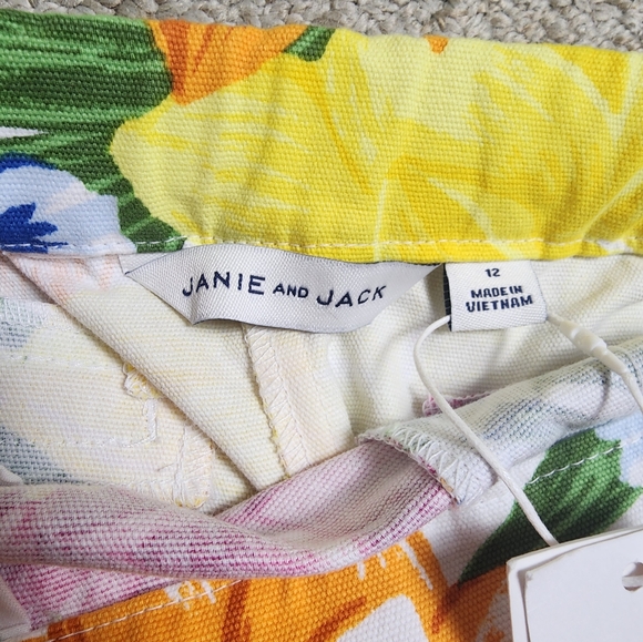 Janie and Jack The Tropicalia Shorts Girls Size 12 New - Picture 2 of 5